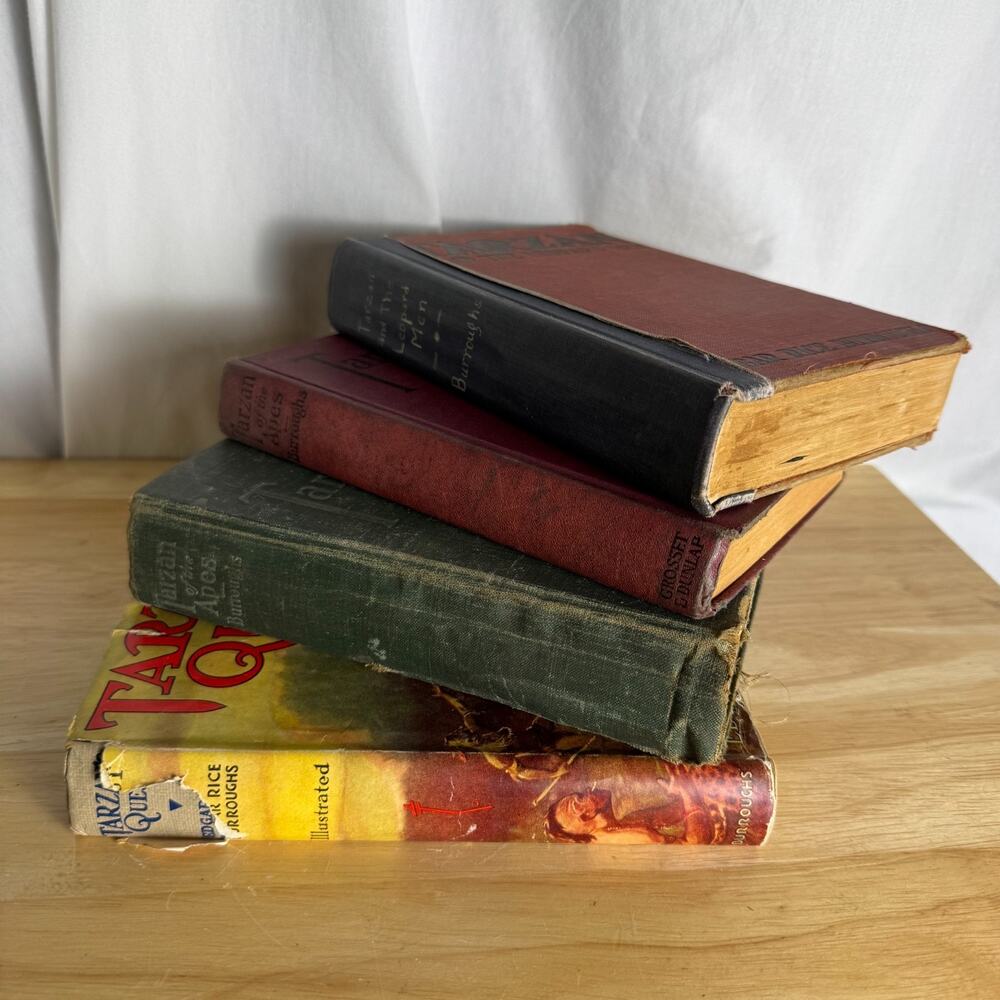 Lot of 4 Tarzan series by Edgar Rice Burroughs